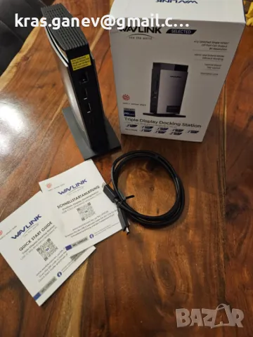 WAVLINK USB C докинг станция 125 W зареждане за лаптоп, 11-в-1, снимка 3 - Други - 48978593
