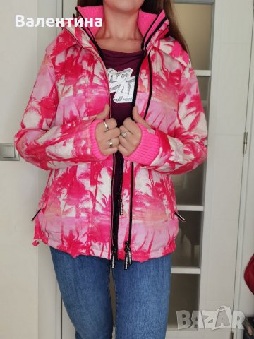 Разпродажба! XL, Дамско яке Superdry Women's Windbreaker Black Edition SD-Windcheater, снимка 11 - Якета - 38168077