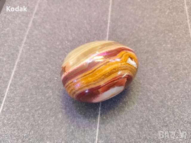 Естествен океански яспис ахат, очен кварцов кристал