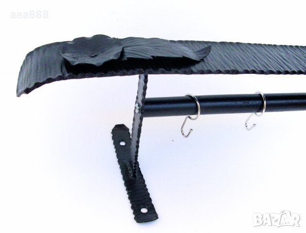 Закачалка за дрехи ковано желязо, снимка 3 - Закачалки - 31791788