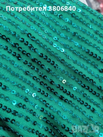 Нова рокля с етикет за празниците с пайети , снимка 4 - Рокли - 52540306