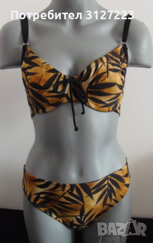 Бански с мека чашка и банел - намаление, снимка 1