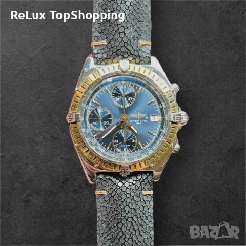 Breitling Chronomat – Steel & 18k Gold Bezel, 39 мм, Automatic 7750, снимка 4 - Мъжки - 51947256