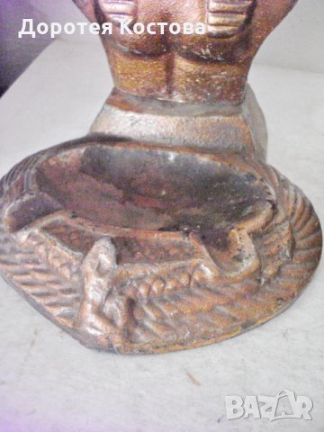 Стар меден пепелник Египет, снимка 3 - Антикварни и старинни предмети - 29278960