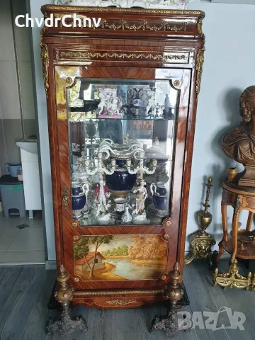 Италианска барокова витрина 178x85x45см/1 врата