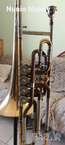 Вентилтромбон Welklang B 4 вентила, снимка 4 - Духови инструменти - 53164665