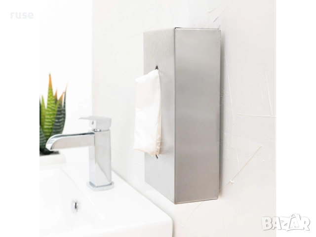 НОВА! Кутия за козметични кърпи салфетки неръждаема стомана, снимка 8 - Други стоки за дома - 53967129