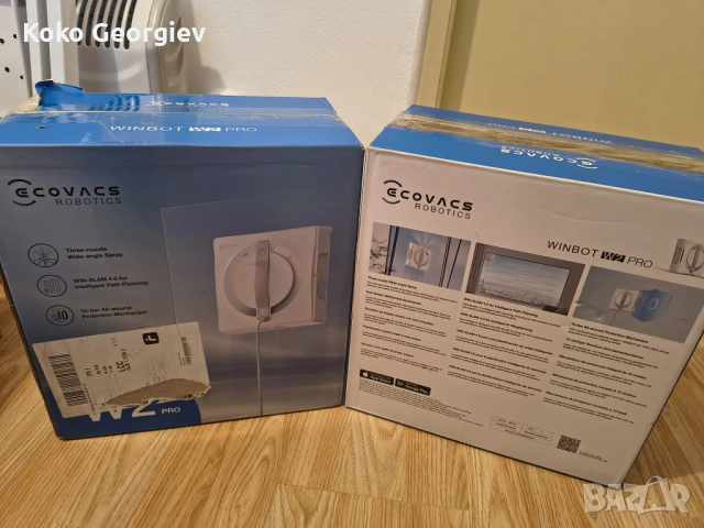 НОВ!!! Робот за прозорци - Ecovacs W2 PRO, снимка 2 - Парочистачки и Водоструйки - 53938592