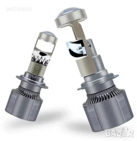 LED Крушки H7 с лупи,12-24v canbus, снимка 3 - Аксесоари и консумативи - 54354297