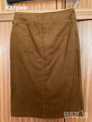 Кафява Полa с хастар, снимка 2 - Поли - 26553892