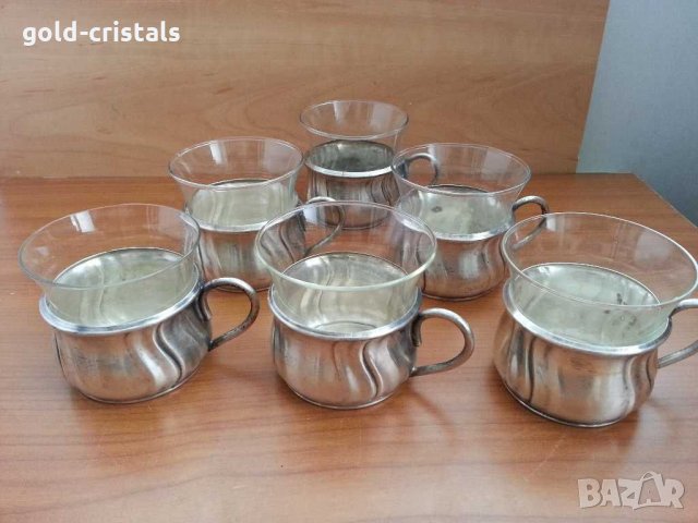 Немски посребрени подстакани, снимка 6 - Антикварни и старинни предмети - 31916985