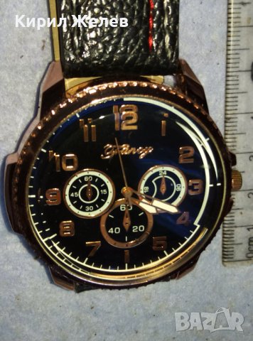 КРАСИВ СТИЛЕН КВАРЦОВ МЪЖКИ РЪЧЕН ЧАСОВНИК с КАИШКА - РАБОТЕЩ 14660, снимка 3 - Мъжки - 42142946