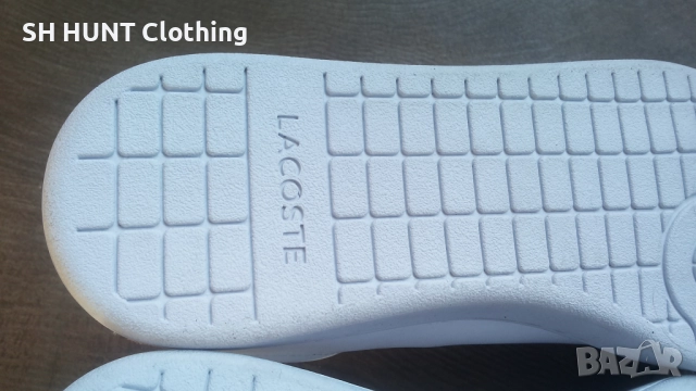 LACOSTE White Leather Shoes Размер EUR 39 / UK 5,5 обувки естествена кожа 327-14-S, снимка 14 - Маратонки - 52639312