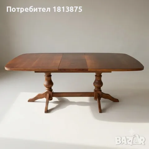 Дървена разтегателна маса от масивно дърво