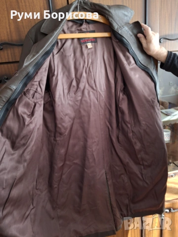 Кожен шлифер от естествена, кожа размер 54, снимка 5 - Сака - 53139807