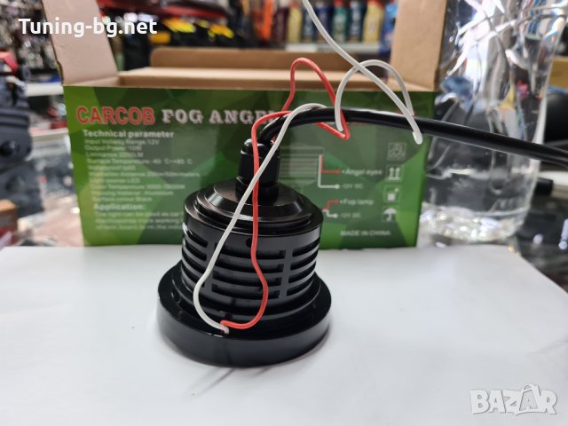 Лед халогени с лупи и ангелски очи за дневни светлини- 3 размера 65мм/75мм/85мм, снимка 4 - Аксесоари и консумативи - 31338641