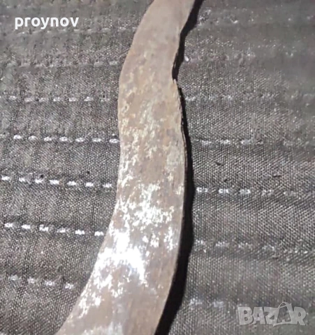 Индонезийска кама с дама скова стомана, снимка 5 - Антикварни и старинни предмети - 52336777