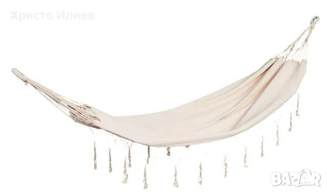 Хамак в бохо визия с декоративни ресни до 100кг, снимка 3 - Градински мебели, декорация  - 48581099