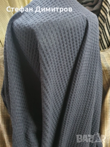 Мек релефен плат (тип пике/вафлена материя), снимка 4 - Платове и дамаски - 51912724