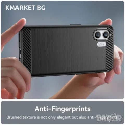 Nothing Phone 2 Удароустойчив Carbon Fiber Калъф и Протектор, снимка 6 - Калъфи, кейсове - 48908884