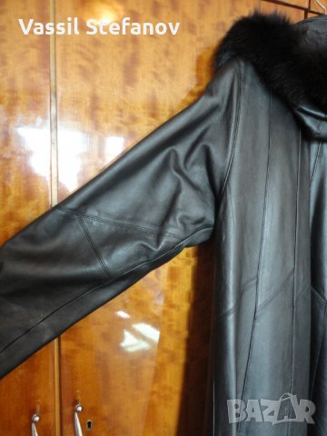 Дамско кожено палто, снимка 6 - Палта, манта - 34434800