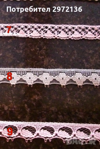 Дантела на лента, снимка 12 - Платове и дамаски - 53098013