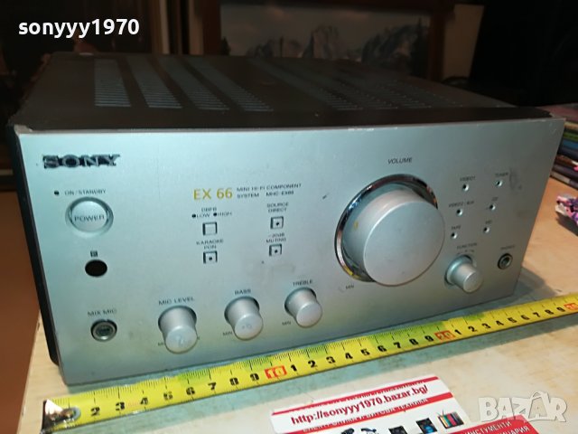 SONY TA-EX66 STEREO AMPLIFIER-MADE IN JAPAN 1109221056, снимка 4 - Ресийвъри, усилватели, смесителни пултове - 37965124