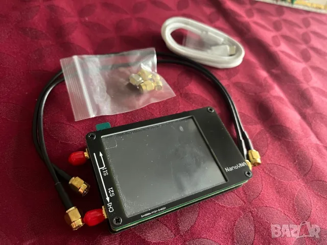 Комплект векторен мрежов анализатор, NanoVNA, Честота 50KHz-900MHz, 2,8-инчов TFT екран, Черен, снимка 3 - Друга електроника - 48450124