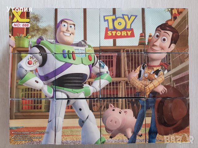 Намаление- 6 лв! Пъзел - кубчета Toy Story 28/21 см, снимка 6 - Игри и пъзели - 39189560