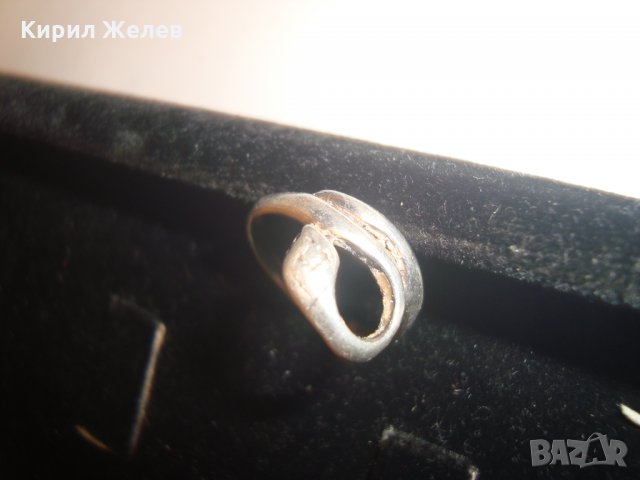 СРЕБЪРЕН ЗМИЕВИДЕН ПРЪСТЕН СРЕБРО 925 ПРОБА 4110, снимка 4 - Пръстени - 30305174