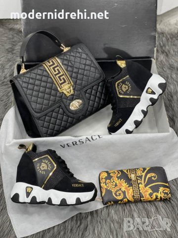 Дамска чанта портфейл и кецове Versace код 146, снимка 1 - Дамски ежедневни обувки - 34543212