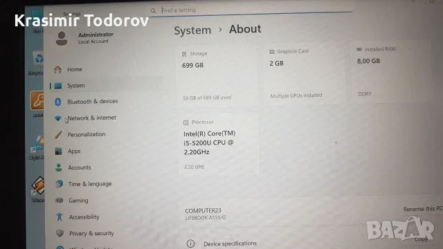 Лаптоп за работа, интернет, обучение в училище, гледане на филми и забавление, снимка 7 - Лаптопи за дома - 56167441