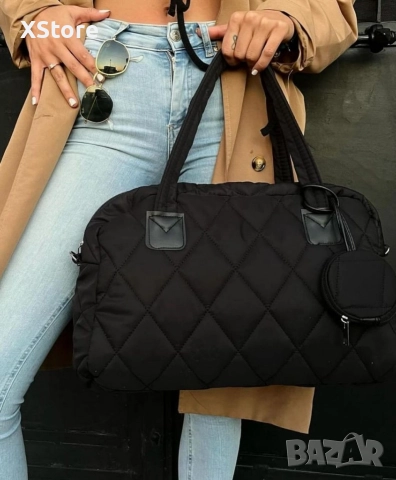 Модерна капитонирана дамска чанта 32х43