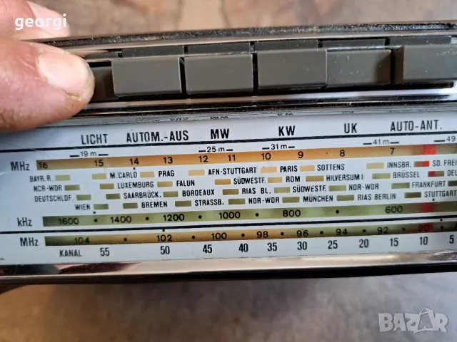 ретро радио транзистор Graetz Page    8/3, снимка 14 - Радиокасетофони, транзистори - 50410267