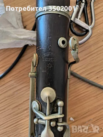 B-Кларинет около 1920 Otto Moennig Leipzig с куфар, мундщук Meyer New York, снимка 8 - Духови инструменти - 49282639