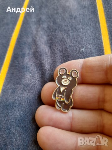 Стара значка мечето Миша #6, снимка 2 - Колекции - 37248384