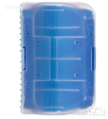 Ъглова масажна четка за котки синя, снимка 4 - За котки - 42400769