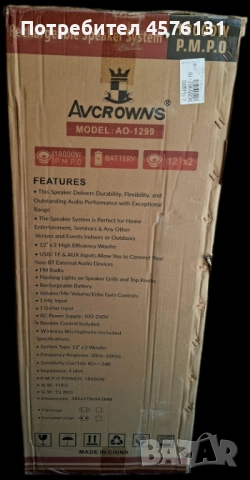 Караоке тонколона 2 х 12" с два микрофона, снимка 9 - Тонколони - 51496718