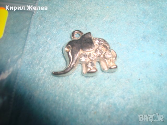 ПОСРЕБРЕНО СЛОНЧЕ - ФИГУРАЛЕН АРТ КРИСТАЛЕН МЕДАЛЬОН 27250, снимка 4 - Колиета, медальони, синджири - 35644821