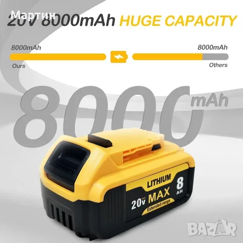 DeWalt Батерия 20V 8.4Ah - нова с гаранция 1г., снимка 4 - Друга електроника - 55968741