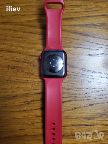 Apple Watch 8, GPS, Cellular, Корпус RED Aluminium 45mm, RED Sport Band, снимка 4 - Смарт гривни - 40430381