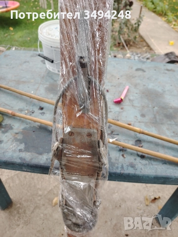 Стари дървени ски , снимка 2 - Зимни спортове - 51834126