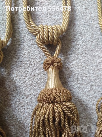 Стилни държачи за пердета с пискюли, снимка 3 - Декорация за дома - 40455318