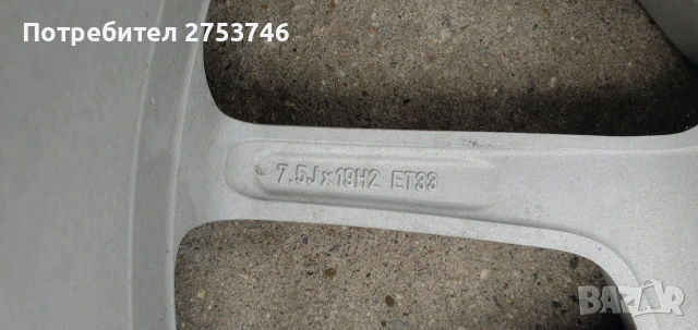 1бр Спорт пакет АМGджанта 7.5j×19.Произведена в Мексико , снимка 6 - Гуми и джанти - 54091234