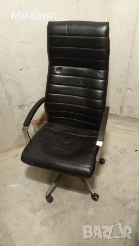 Офис стол от естествена кожа, снимка 5 - Столове за офис - 54315863