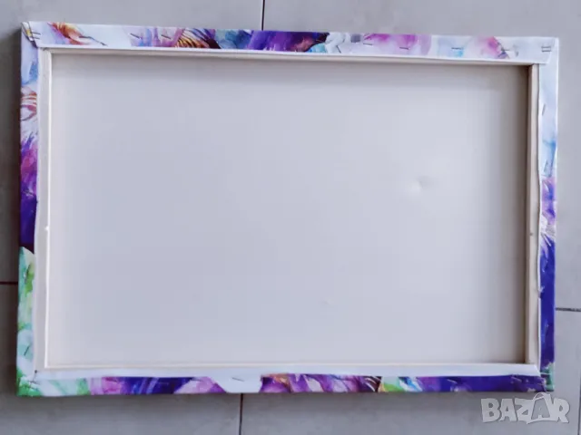 Пъстра, свежа картина с цветя в лилавата гама, снимка 3 - Картини - 50408228