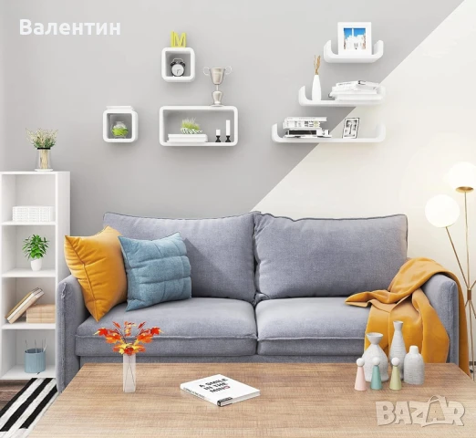 Комплект от 3 стенни рафта, снимка 4 - Етажерки - 51147785