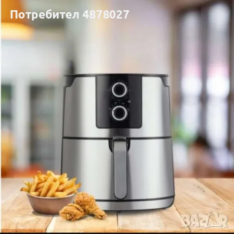 ФРИТЮРНИК С ГОРЕЩ ВЪЗДУХ /Air Fryer, снимка 3 - Фритюрници - 55864355