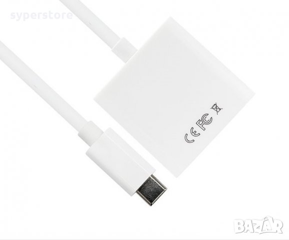 Преходник Адаптер от USB Type C Мъжко към HDMI Женско VCom SS001186 Adapter USB Type C/HDMI, снимка 2 - Кабели и адаптери - 33988197