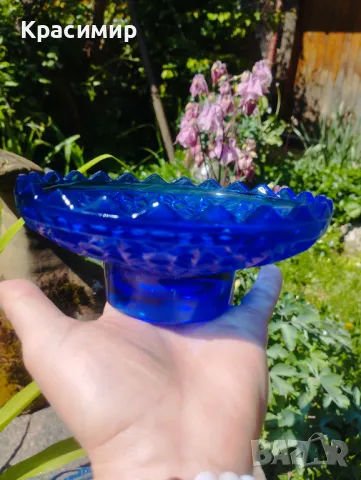 Синя бонбониерка Размери 15/ 6 см 